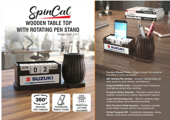 SpinCal: Wooden Table top