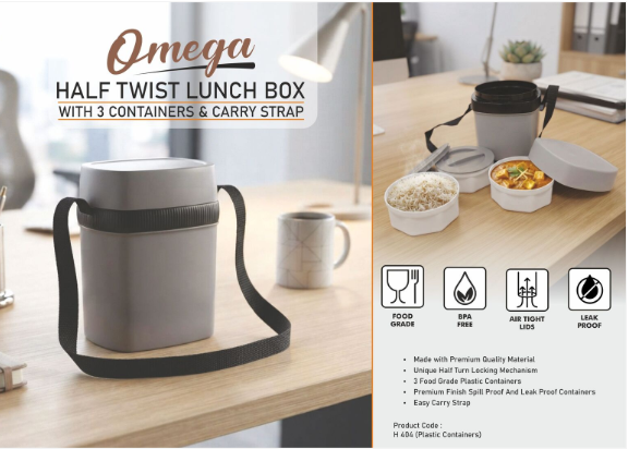 Omega: Half twist Lunch box